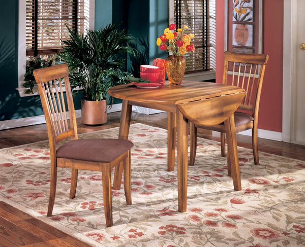 Berringer Dining Table and 2 Chairs D199D16 Brown/Beige Casual Stationary Upholstery Package By Ashley - sofafair.com