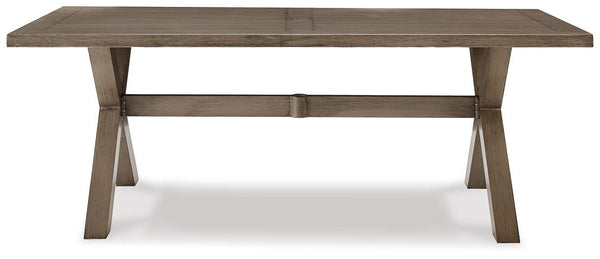P399-625 Brown/Beige Casual Beach Front Outdoor Dining Table By Ashley - sofafair.com