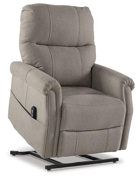 Markridge Power Lift Recliner 3500212 Black/Gray Traditional Motion Recliners - Free Standing By Ashley - sofafair.com