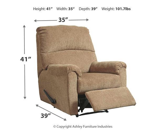 Nerviano Recliner 1080129 Mocha Contemporary Motion Recliners - Free Standing By AFI - sofafair.com