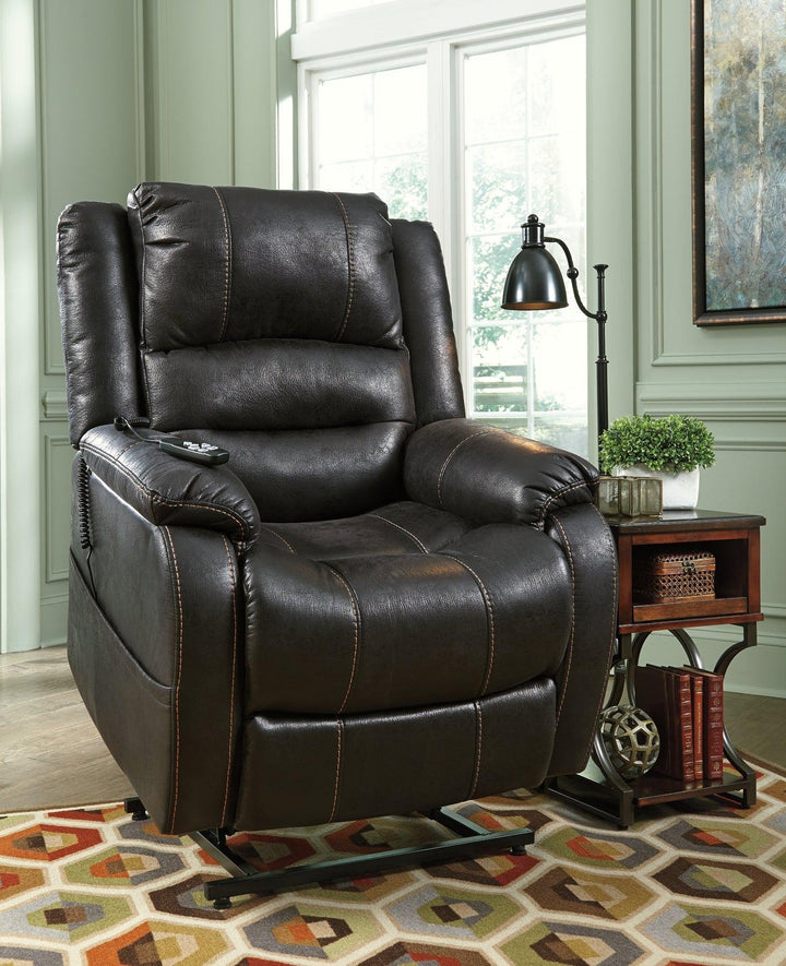 Yandel Power Lift Recliner 1090112 Black Contemporary Motion Recliners - Free Standing By AFI - sofafair.com