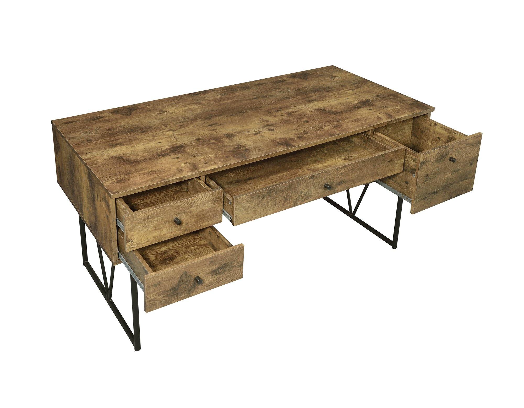 Analiese 800999 Antique nutmeg Rustic writing desk By Coaster