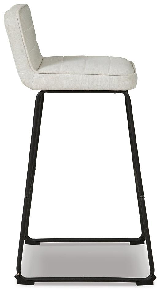 Nerison Bar Height Bar Stool (Set of 2) D225-330X2 Black/Gray Contemporary Barstool By Ashley - sofafair.com