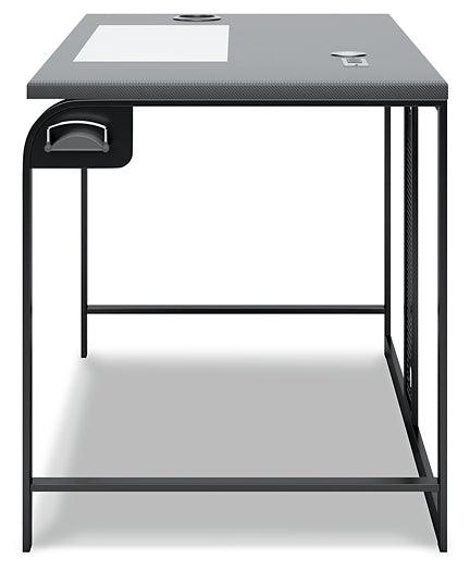 Lynxtyn 48" Home Office Desk H400-110 Black/Gray Contemporary Desks By Ashley - sofafair.com