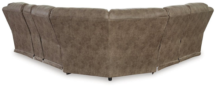 Ravenel 3-Piece Power Reclining Sectional 83106S2 Brown/Beige Contemporary Motion Sectionals By Ashley - sofafair.com