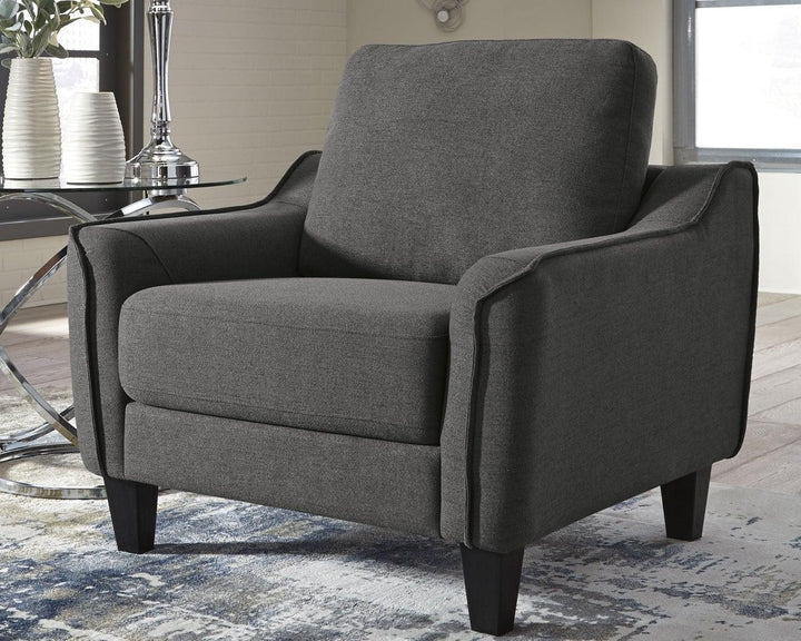 Jarreau Chair 1150220 Gray Contemporary Stationary Upholstery By AFI - sofafair.com