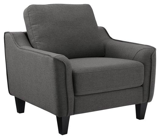 Jarreau Chair 1150220 Gray Contemporary Stationary Upholstery By AFI - sofafair.com