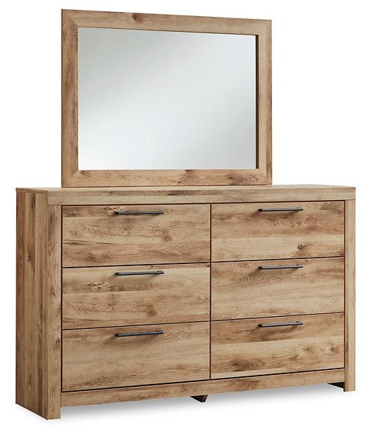 B1050B1 Brown/Beige Contemporary Hyanna Dresser and Mirror By Ashley - sofafair.com