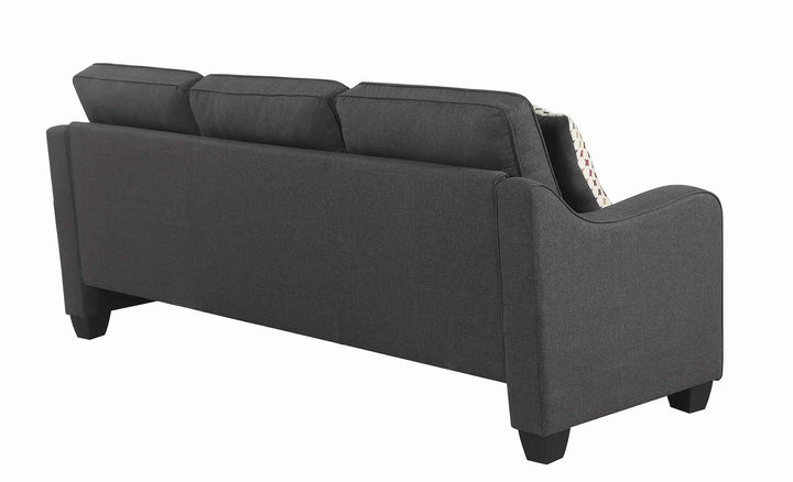 Reversible sectional 508321 Dark grey Sectional1 By coaster - sofafair.com
