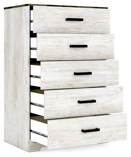 Shawburn Chest of Drawers EB4121-245 Black/Gray Casual Master Bed Cases By AFI - sofafair.com