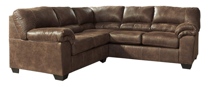 Bladen 2Piece Sectional 12020S1 Coffee Contemporary Stationary Sectionals By AFI - sofafair.com