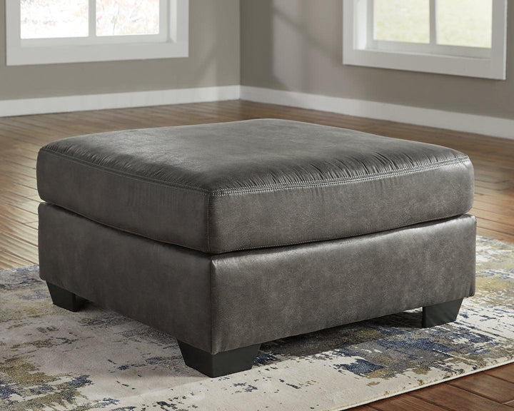 Bladen Oversized Accent Ottoman 1202108 Slate Contemporary Stationary Upholstery By AFI - sofafair.com