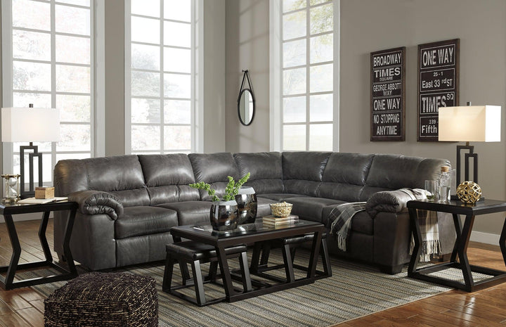 Bladen 3Piece Sectional 12021S3 Slate Contemporary Stationary Sectionals By AFI - sofafair.com