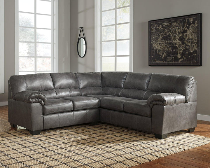 Bladen 2Piece Sectional 12021S1 Slate Contemporary Stationary Sectionals By AFI - sofafair.com