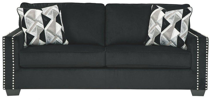 Gleston Sofa 1220638 Onyx Contemporary Stationary Upholstery By AFI - sofafair.com