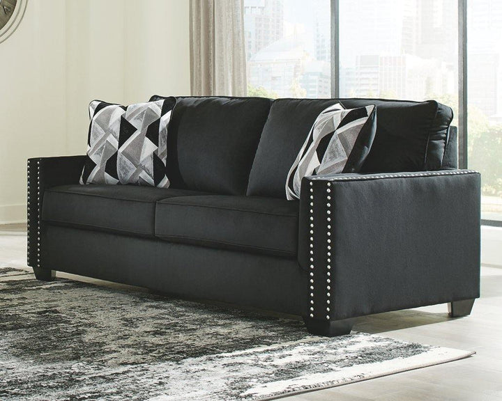 Gleston Sofa 1220638 Onyx Contemporary Stationary Upholstery By AFI - sofafair.com