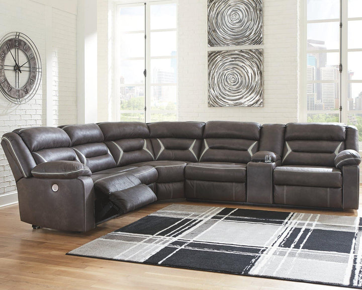 Kincord 4Piece Power Reclining Sectional 13104S3 Midnight Contemporary Motion Sectionals By AFI - sofafair.com