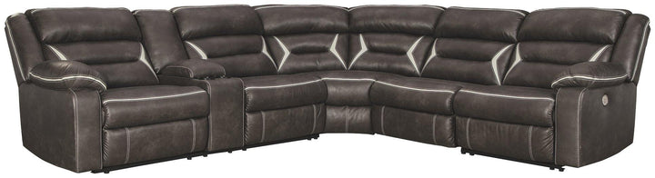 Kincord 4Piece Power Reclining Sectional 13104S4 Midnight Contemporary Motion Sectionals By AFI - sofafair.com
