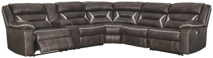 Kincord 4Piece Power Reclining Sectional 13104S4 Midnight Contemporary Motion Sectionals By AFI - sofafair.com