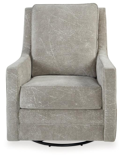 Kambria Swivel Glider Accent Chair A3000208 Brown/Beige Contemporary Stationary Upholstery Accents By Ashley - sofafair.com