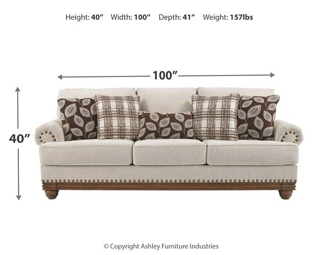 Harleson Sofa 1510438 Wheat Traditional Stationary Upholstery By AFI - sofafair.com