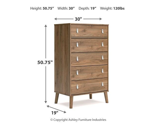 Aprilyn Chest of Drawers EB1187-245 Brown/Beige Contemporary Master Bed Cases By Ashley - sofafair.com