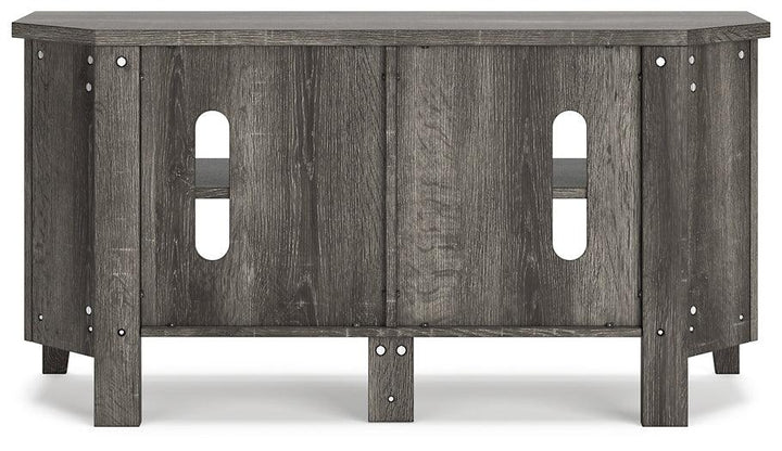 W275-46 Black/Gray Contemporary Arlenbry Corner TV Stand By Ashley - sofafair.com