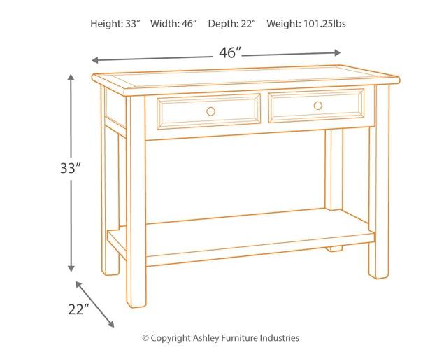 Bolanburg Sofa/Console Table T637-4 White Casual Motion Occasionals By Ashley - sofafair.com