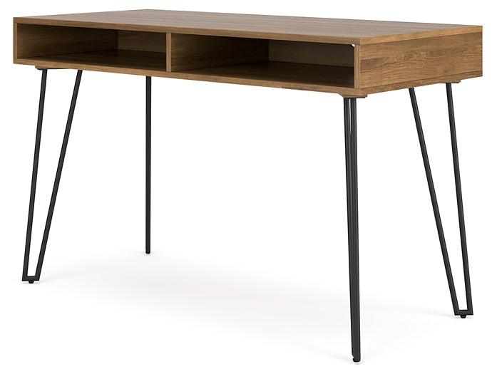 Strumford Home Office Desk H449-14 Black/Gray Contemporary Desks By Ashley - sofafair.com