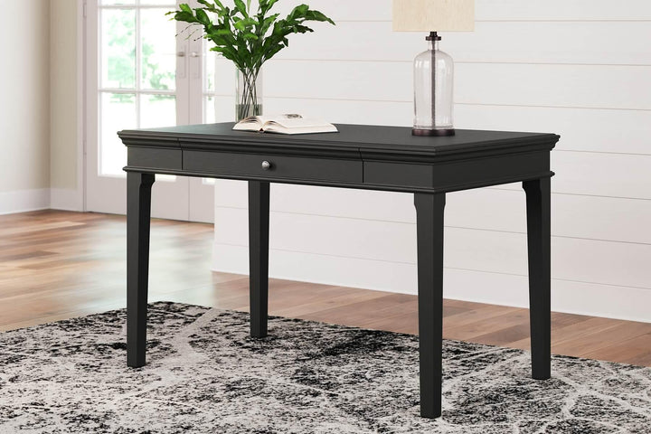 Beckincreek 48" Home Office Desk H778-10 Black/Gray Traditional Desks By AFI - sofafair.com