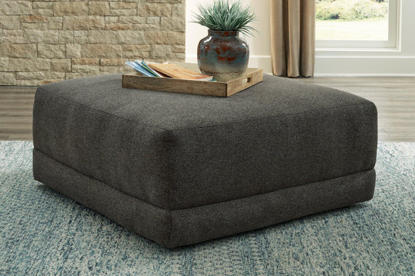 Evey Oversized Accent Ottoman 1680508 Granite Contemporary Stationary Upholstery By AFI - sofafair.com