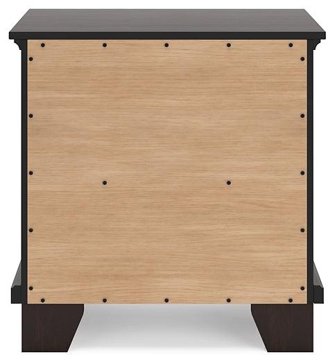 B441-92 Brown/Beige Contemporary Covetown Nightstand By Ashley - sofafair.com