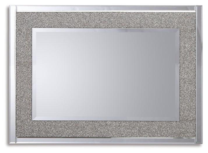 A8010206 Metallic Contemporary Kingsleigh Accent Mirror By Ashley - sofafair.com