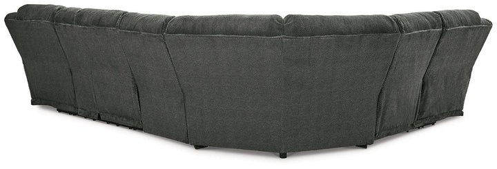 Nettington 4-Piece Power Reclining Sectional 44101S4 Black/Gray Contemporary Motion Sectionals By Ashley - sofafair.com