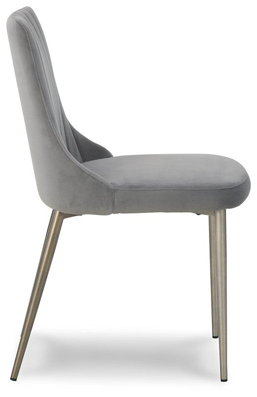 D262-01 Black/Gray Contemporary Barchoni Dining Chair By Ashley - sofafair.com
