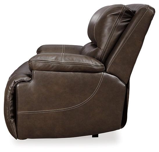 Ricmen Oversized Power Recliner U4370182 Brown/Beige Contemporary Motion Upholstery By Ashley - sofafair.com