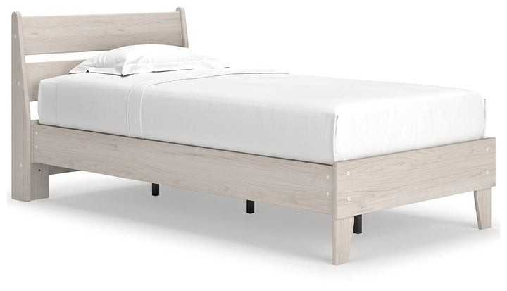 Socalle Twin Panel Platform Bed EB1864B3 Natural Contemporary Youth Beds By Ashley - sofafair.com