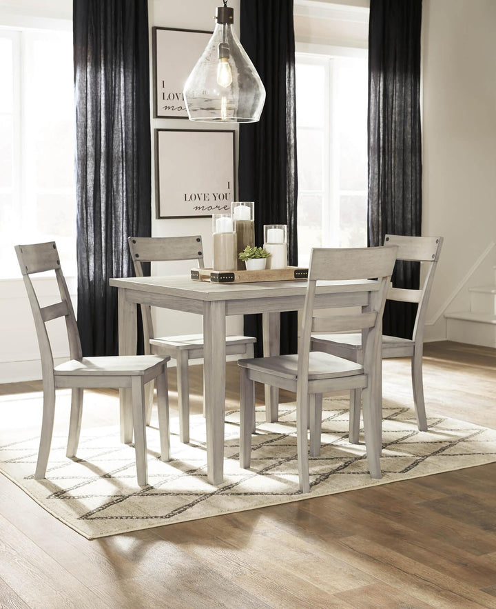 Loratti Dining Table and Chairs (Set of 5) D261-225 Black/Gray Casual Casual Tables By Ashley - sofafair.com