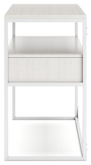 Deznee Credenza H162-15 White Contemporary Home Office Cases By Ashley - sofafair.com