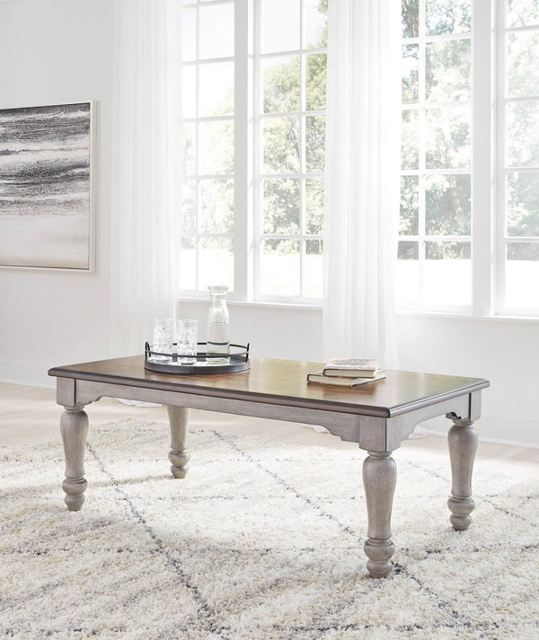 Lodenbay Coffee Table T741-1 Black/Gray Traditional Cocktail Table By Ashley - sofafair.com