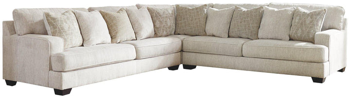 Rawcliffe 3Piece Sectional 19604S1 Parchment Casual Stationary Sectionals By AFI - sofafair.com