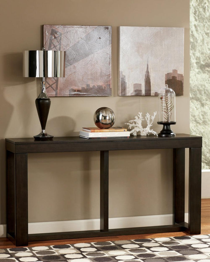 Watson Sofa/Console Table T481-4 Brown/Beige Contemporary Sofa Table By Ashley - sofafair.com