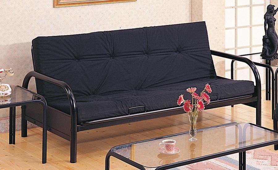 2334 Black metal Living room futon frames By Coaster