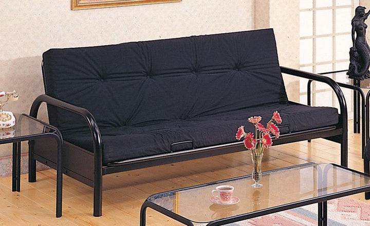 2334 Black metal Living room : futon frames By coaster - sofafair.com