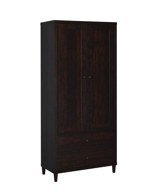 Transitional rustic tobacco accent cabinet 950724 Rustic tobacco Accent Cabinet1 By coaster - sofafair.com