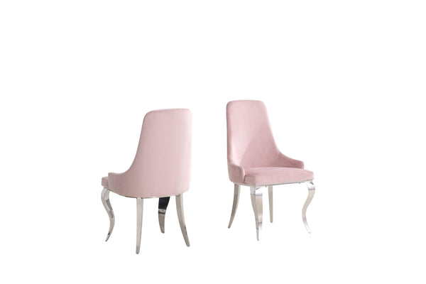 Dining chair 108813 Light pink Dining Chair1 By coaster - sofafair.com