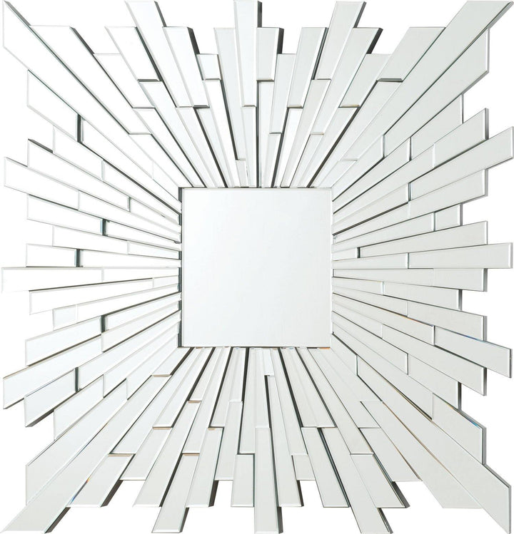 Transitional square frameless mirror 901785 Mirror Transitional Mirror1 By coaster - sofafair.com