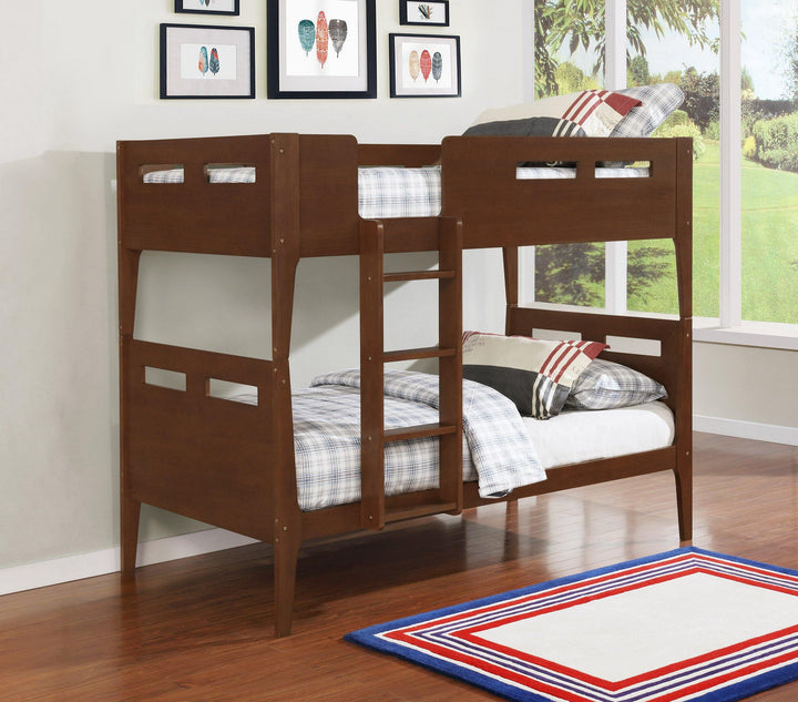 401663 Transitional Livermore bunk bed By coaster - sofafair.com