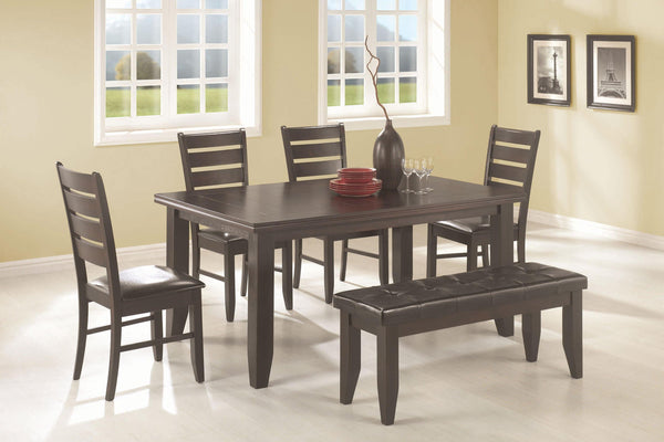Dalila casual cappuccino five-piece dining five pieces set 102721-S5 dining sets By coaster - sofafair.com
