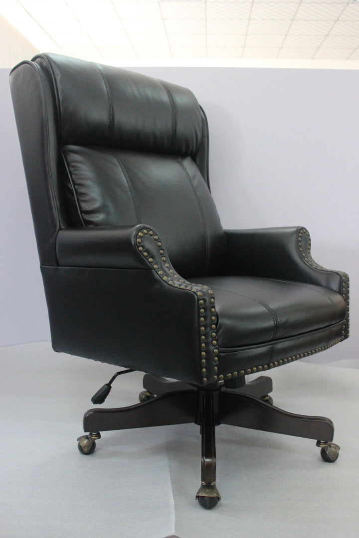 Office chair 802077 Black leatherette office chair By coaster - sofafair.com